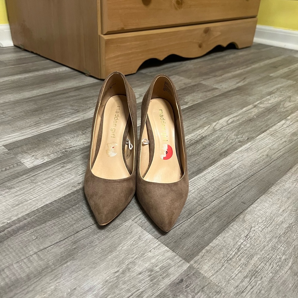 Brown Suede Heels